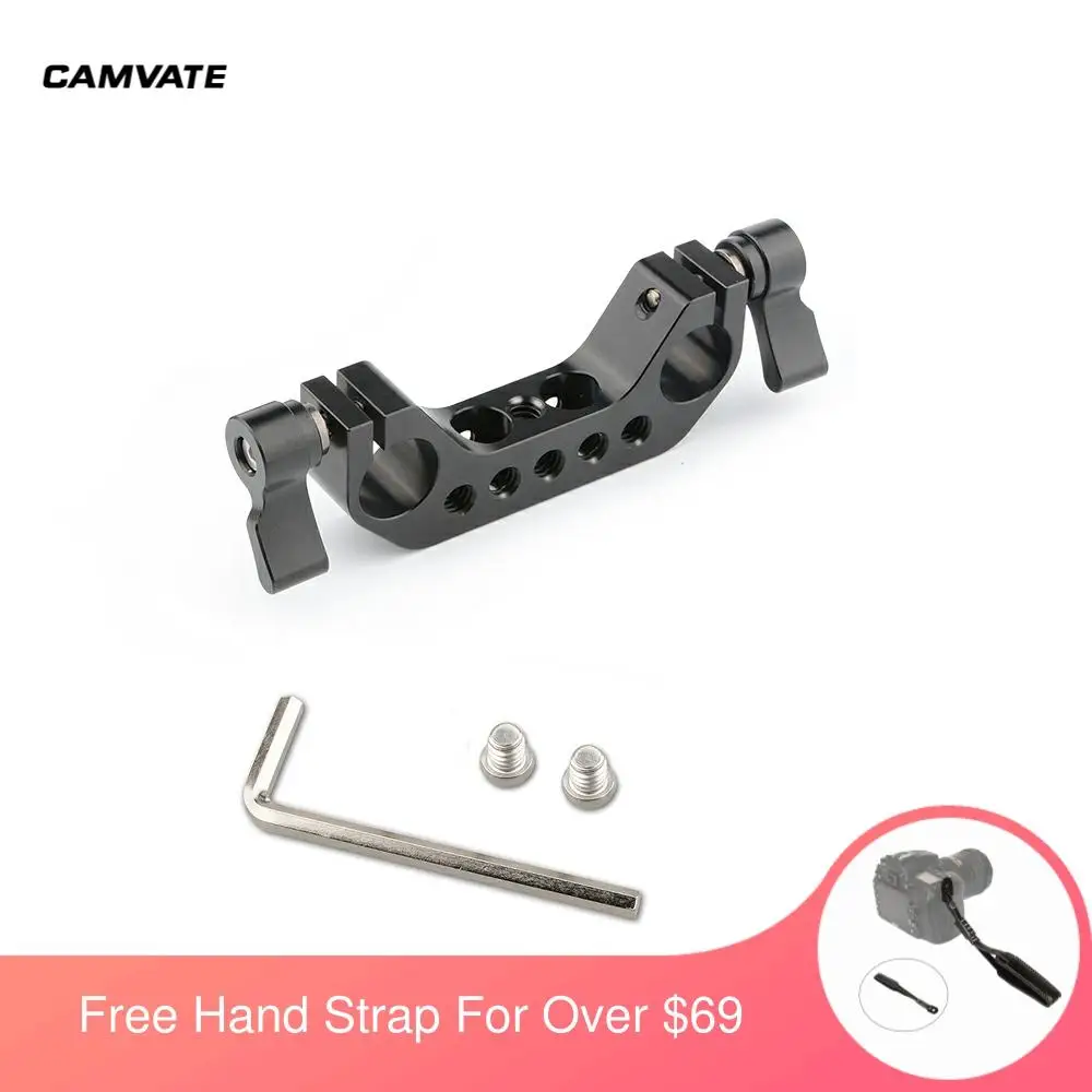 CAMVATE Стандартный 15 мм двойные рейки штанговый зажим с 1/4 " 20 точки крепления для
