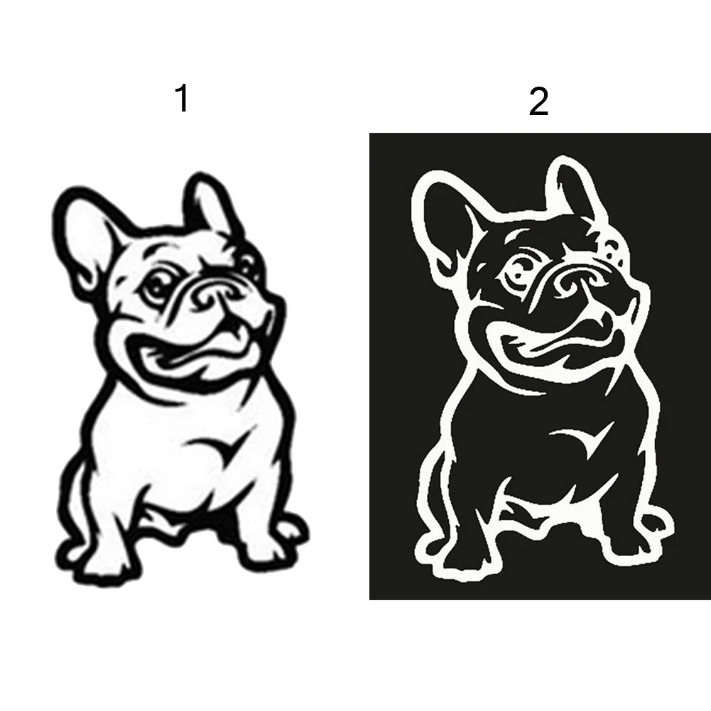 Модный Французский бульдог стикер на машину с собакой домашнее животное