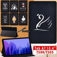 tablet case for samsung galaxy tab a7 10 4 inch t500 t505 t507 2020 adjustable folding stand protective cover