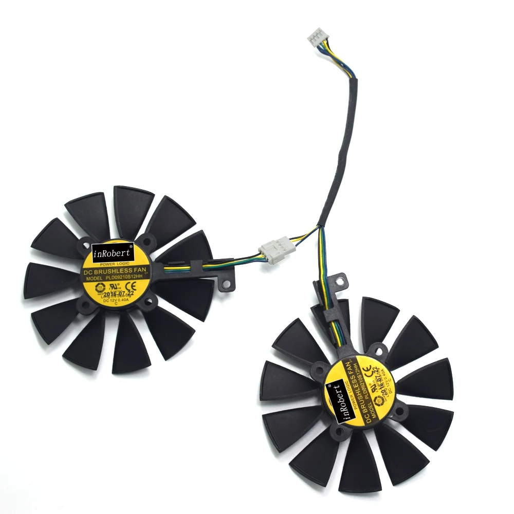 

87mm PLD09210S12HH PLD09210B12HH RX480 O4G Cooler Fan Replace for ASUS STRIX RX580 GTX1070-O8G DUAL-RX480-O4G EX-RX570-O4G Card