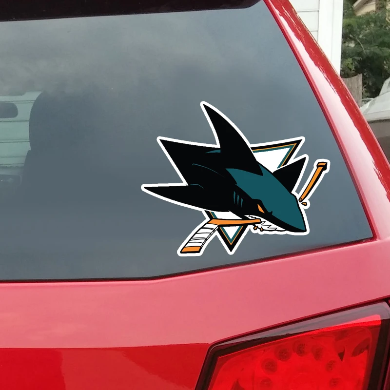 

Fun Cartoon Baseball and Shark Color Waterproof PVC High Quality Car Sticker Decoration 17CM14CM