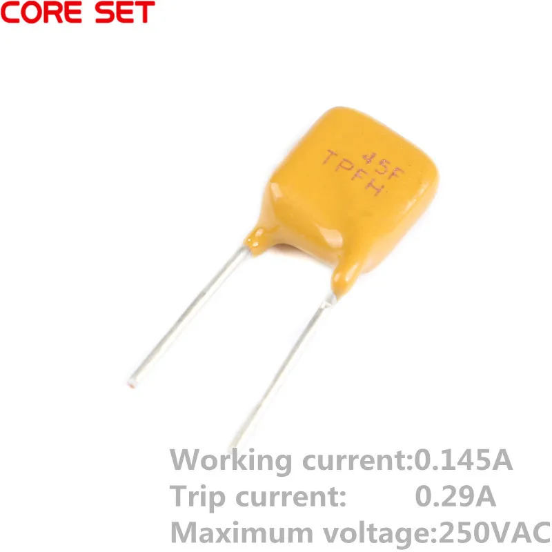 10 шт. PPTC TRF250 сбрасываемый предохранитель TRF250-2000 250V 0.06A 0.08A 0.12A 0.145A 0.2A 0.4A 0.8A 1A 2A 2000MA