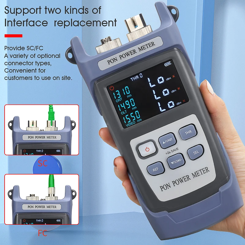 COMPTYCO AUA-320A/U Handheld Fiber Optical PON Power Meter FTTX/ONT/OLT 1310/1490/1550nm | Мобильные телефоны и