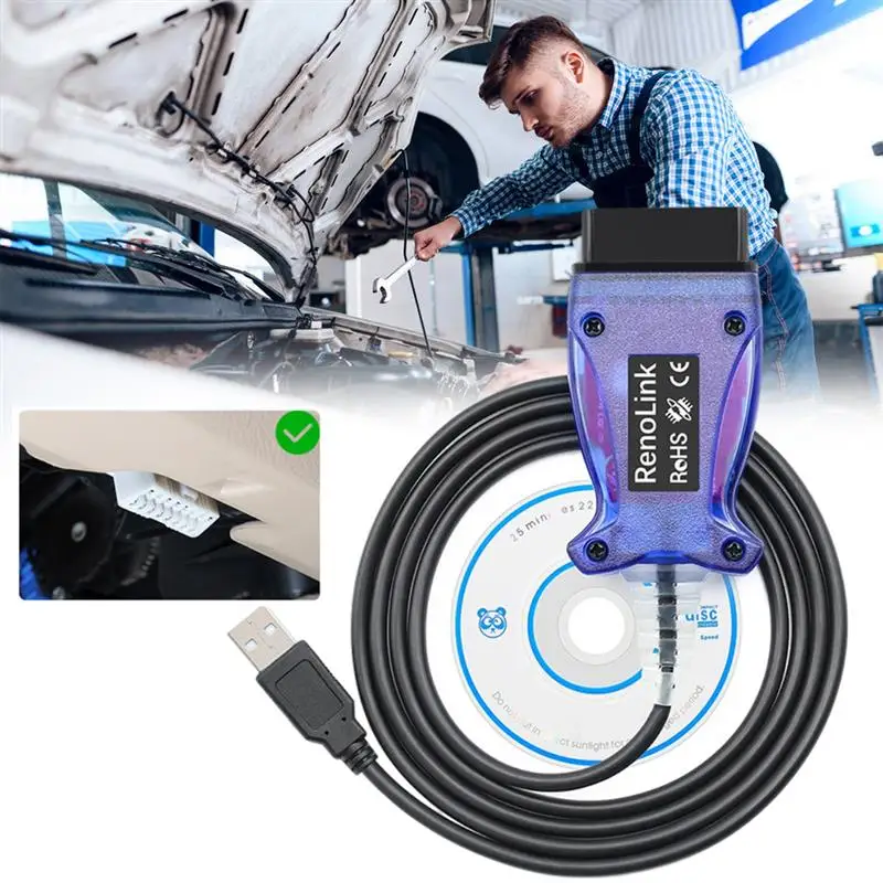 

V1.87 Car Diagnostic Line Tool Compatible For Renault ECU Programmer OBD2 Adapter