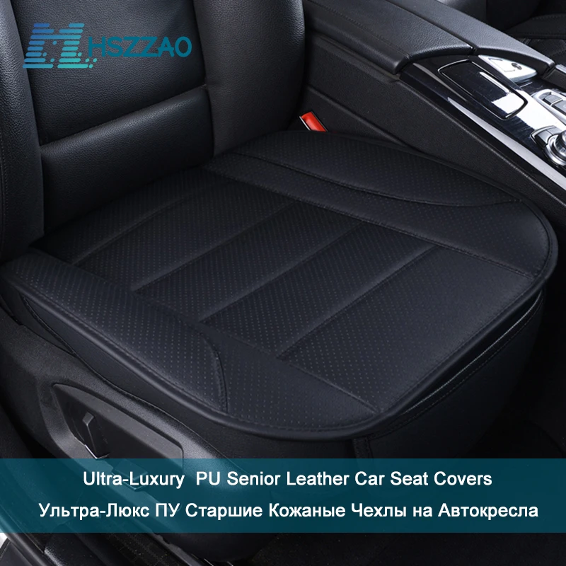 Ультра-роскошное автомобильное сиденье защита одно сиденье без спинки PU старшее кожаное покрытие для большинства четырехдверных седанов и внедорожников