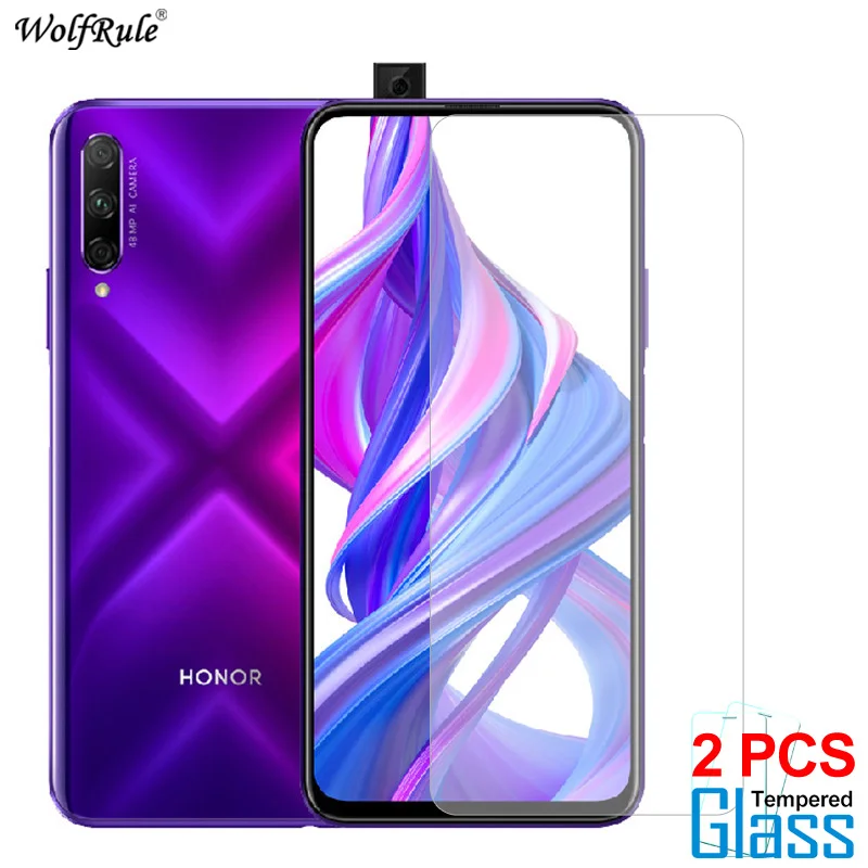 2Pcs para vidrio Huawei Honor 9X Pro 9X de vidrio templado Protector de pantalla para el Huawei Honor 9X Pro Protector de pel&iacute;cula del tel&eacute;fono 6,59"-0
