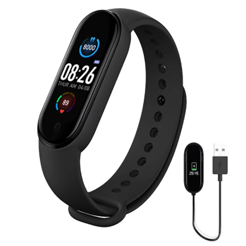 Смарт-часы M5 Band 5 фитнес-браслет с Bluetooth пульсометром и тонометром спортивные