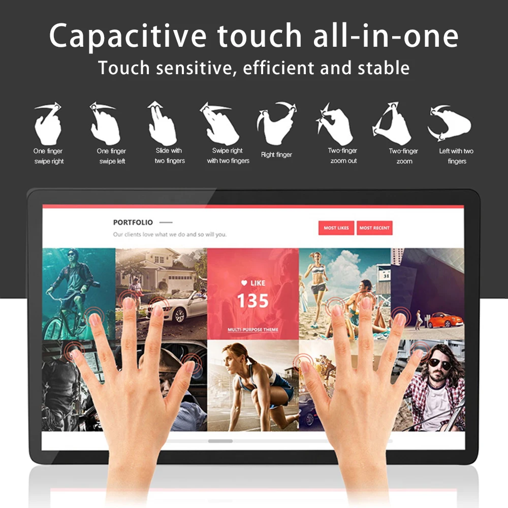 15 6 дюймовый встроенный Wi Fi Win7 Win8 Linux промышленный планшетный ПК емкостный