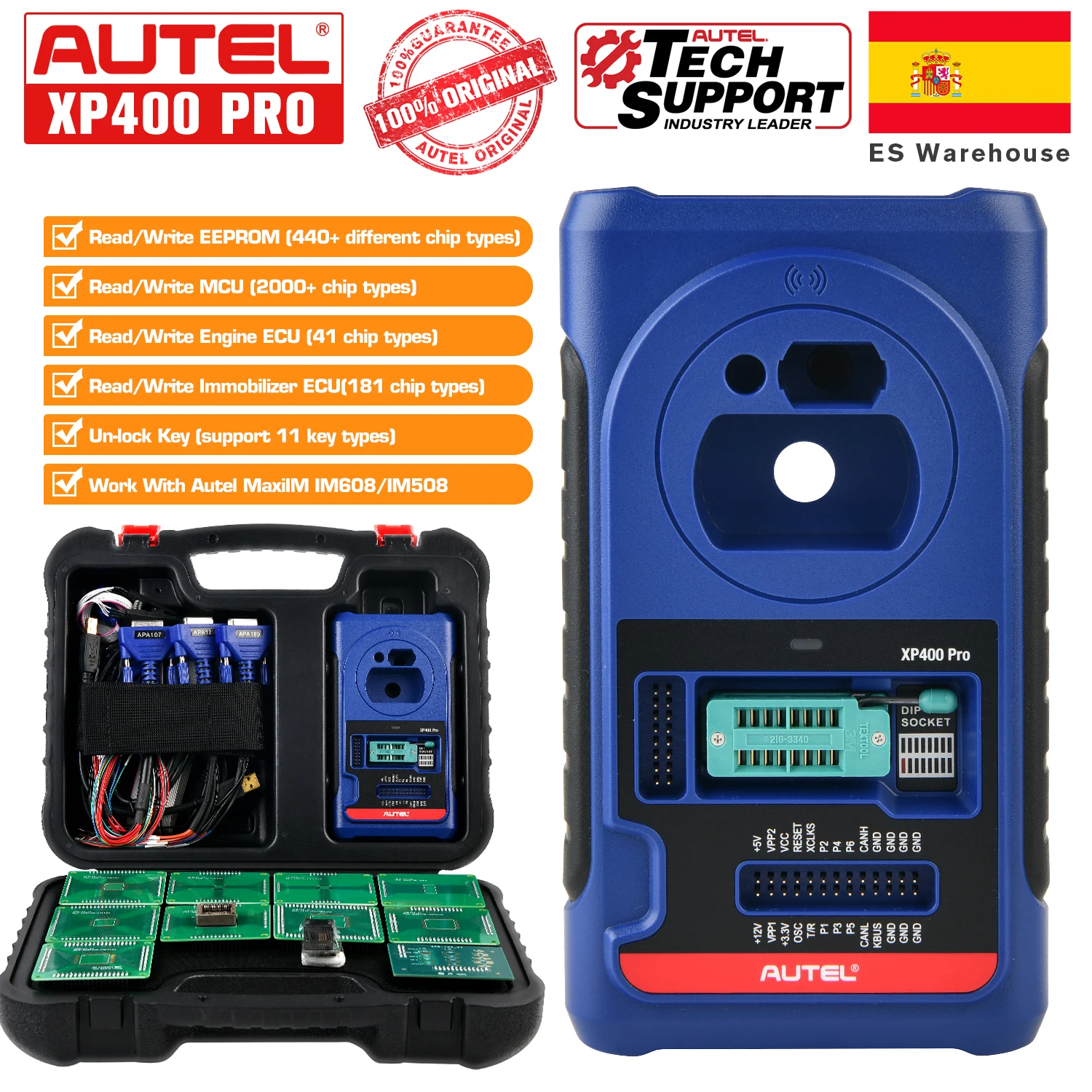 Программатор ключей и микросхем Autel XP400 PRO комплект обновлений IMKPA для IM508/