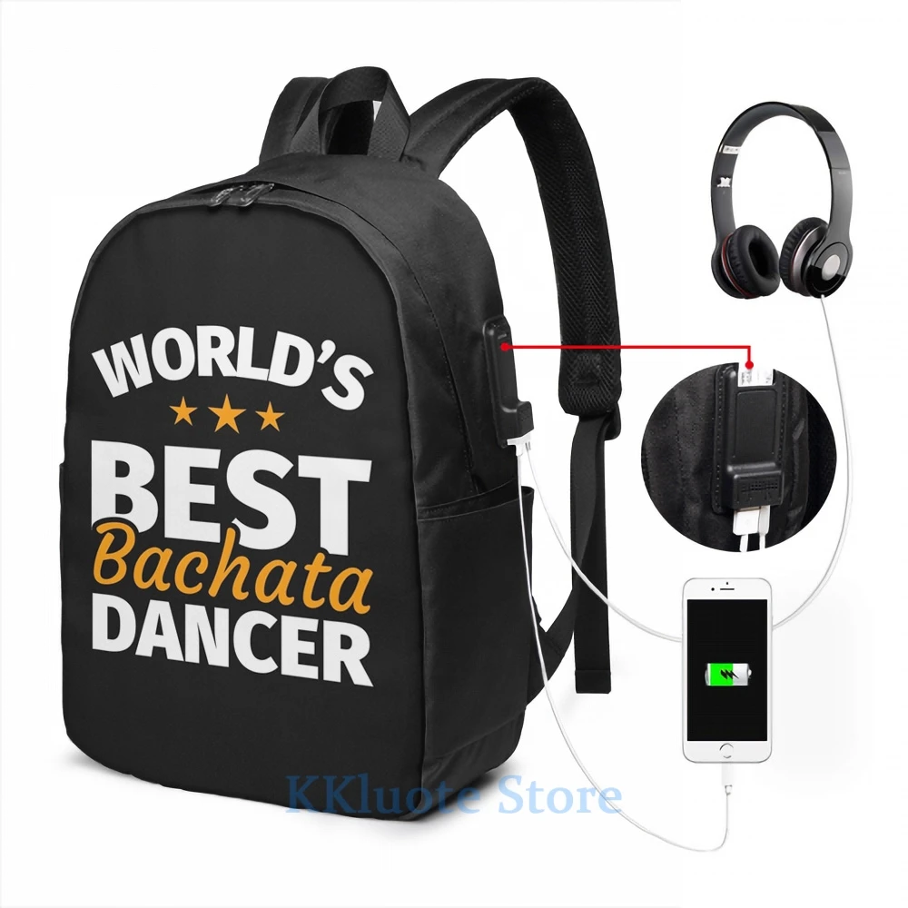 Забавный графический принт танцевальный танцор Бачата подарок USB зарядка Рюкзак