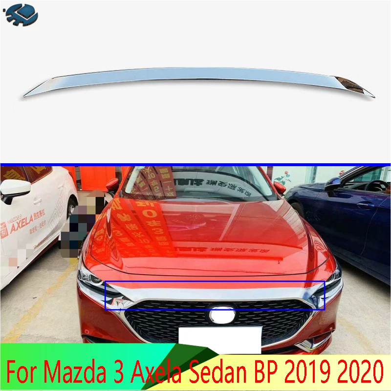 Для Mazda 3 Axela Sedan BP 2019 2020 автомобильные аксессуары ABS Хромированная передняя капота
