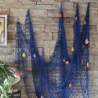 sailor style home door wall hanging fishing net seaside beach shell nautical party decoration sail wall net party decoration
