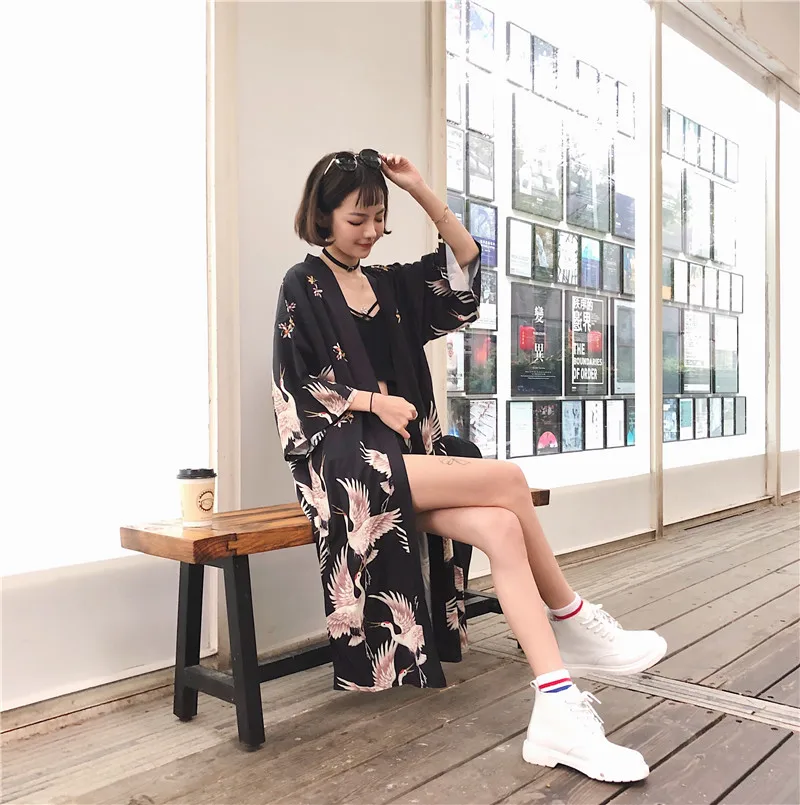 Веселая красивая модель традиционное японское платье yuka юката|Одежда Азии и