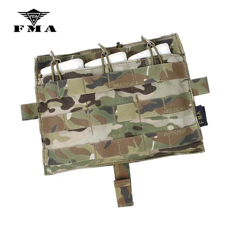 

FMA Molle M4 TRIPLE Magazine Pouch Bag Multicam for Tactical AVS JPC2.0 Vest Front Panel for Airsoft Hunting Free Shipping