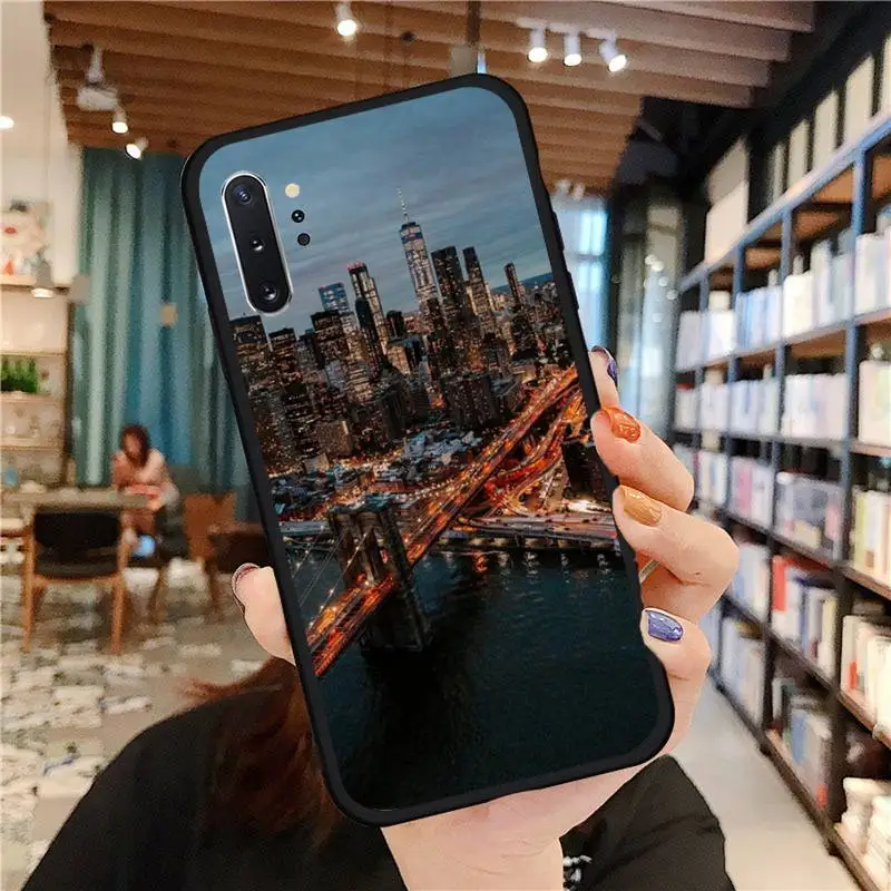 

New York City Phone Case for samsung galaxy a51 a52 a71 a50 a12 a72 a21s a70 s21 s20 fe s10 note 20 10 ultra plus coque