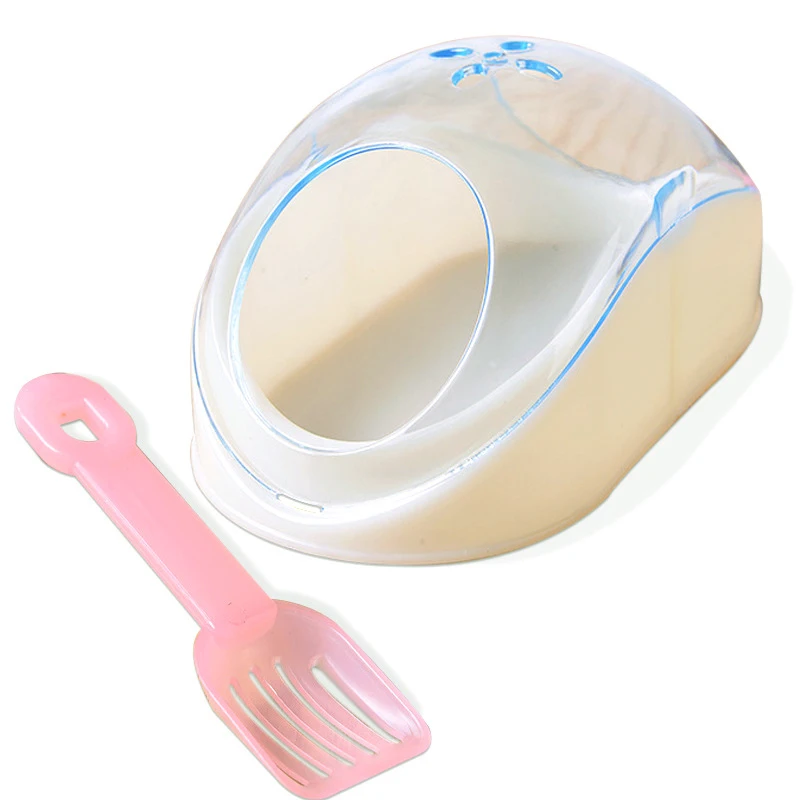 

Hamster Sand Bathroom Plastic Mouse Shape Sand Bath Container Small Pet Bathtub with Sand Shovel for Hamster Guinea BJSt