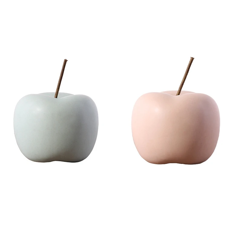 

Modern Style Home Decor Ceramic Apple Figurines Creative Arts & Crafts Home Decoration Accessories Sweet Ornaments