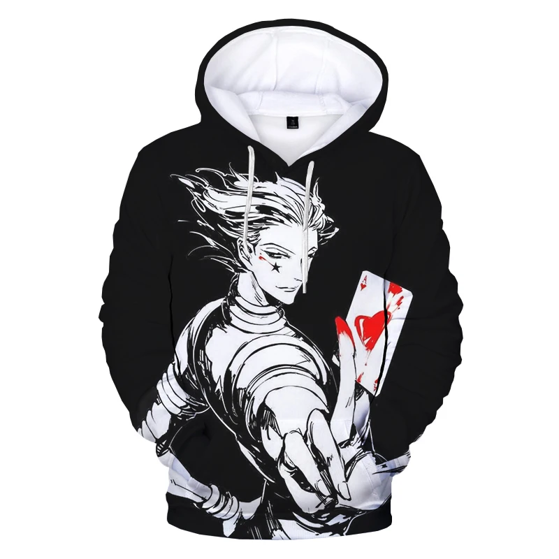 Новинка толстовка с капюшоном 3D принтом Hunter X Hisoka Детские Модные Повседневные