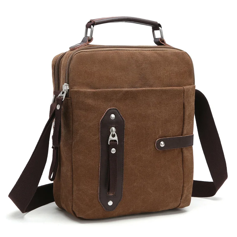 

Fashionable one shoulder messenger bag and casual street style square canvas one shoulder bag