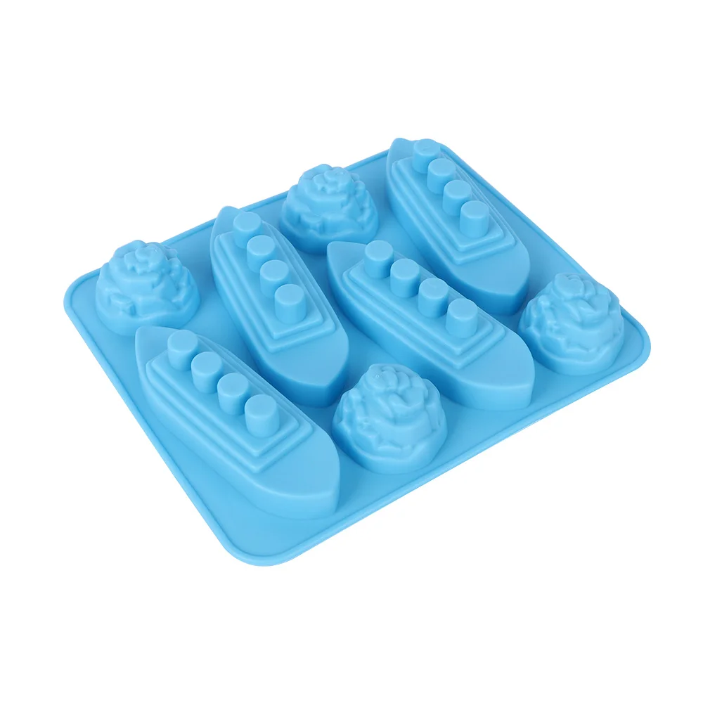 Creative Durable Kitchen Titanic Ice Cube Tray Silicone Pudding Cream Solid Color | Дом и сад