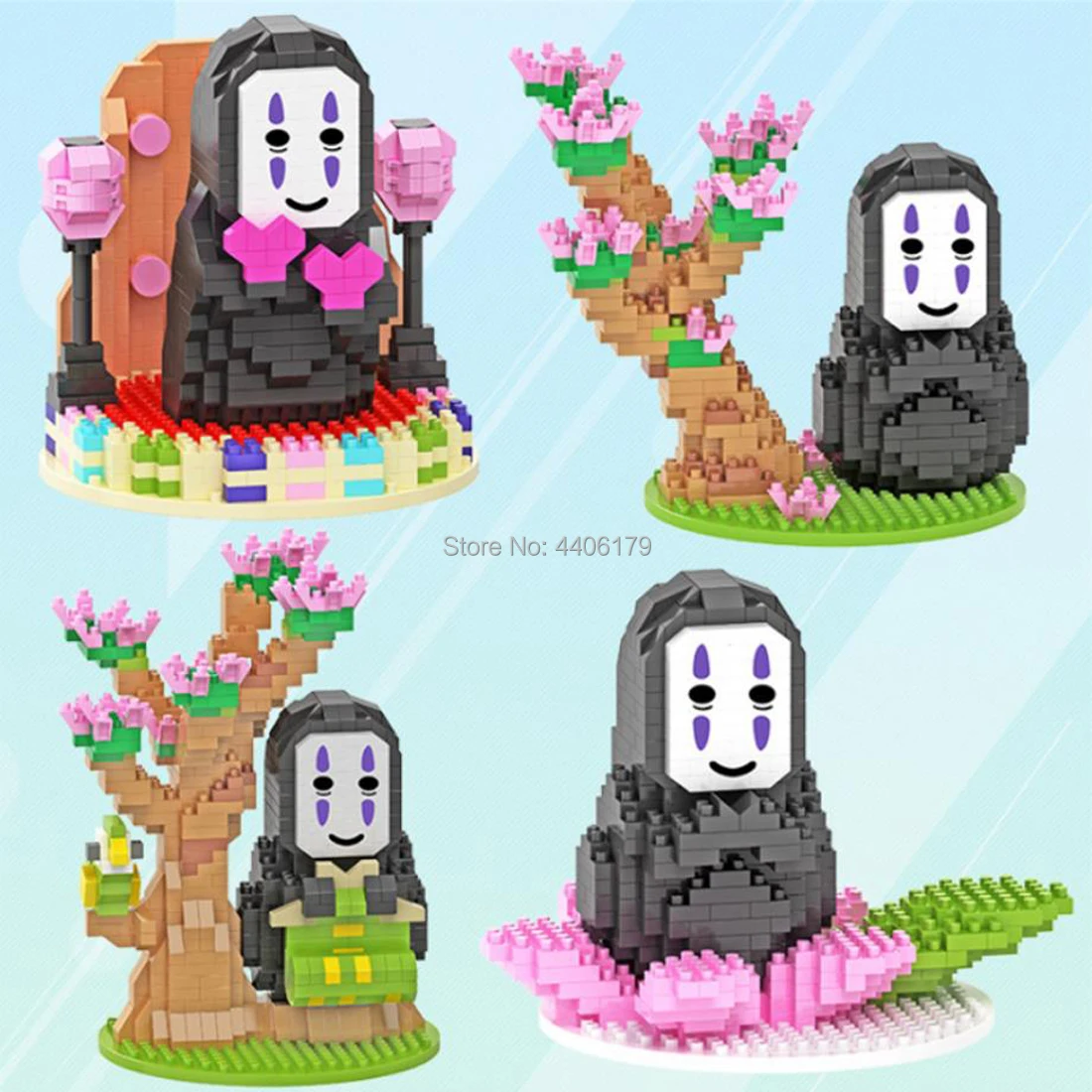 Лидер продаж классические строительные блоки Lepining из аниме Хаяо Миядзаки