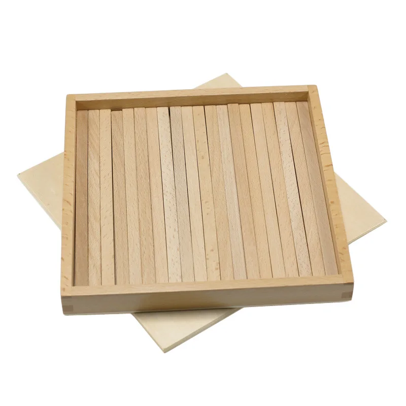 Дети Монтессори сенсорные коричневые лестницы коробочка для аромапалочек