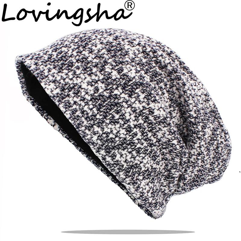 

Осенне-зимняя вязаная шапка LOVINGSHA, тонкая, для женщин, брендовая, шапочки с черепами, мужская шапка, унисекс, AHT177