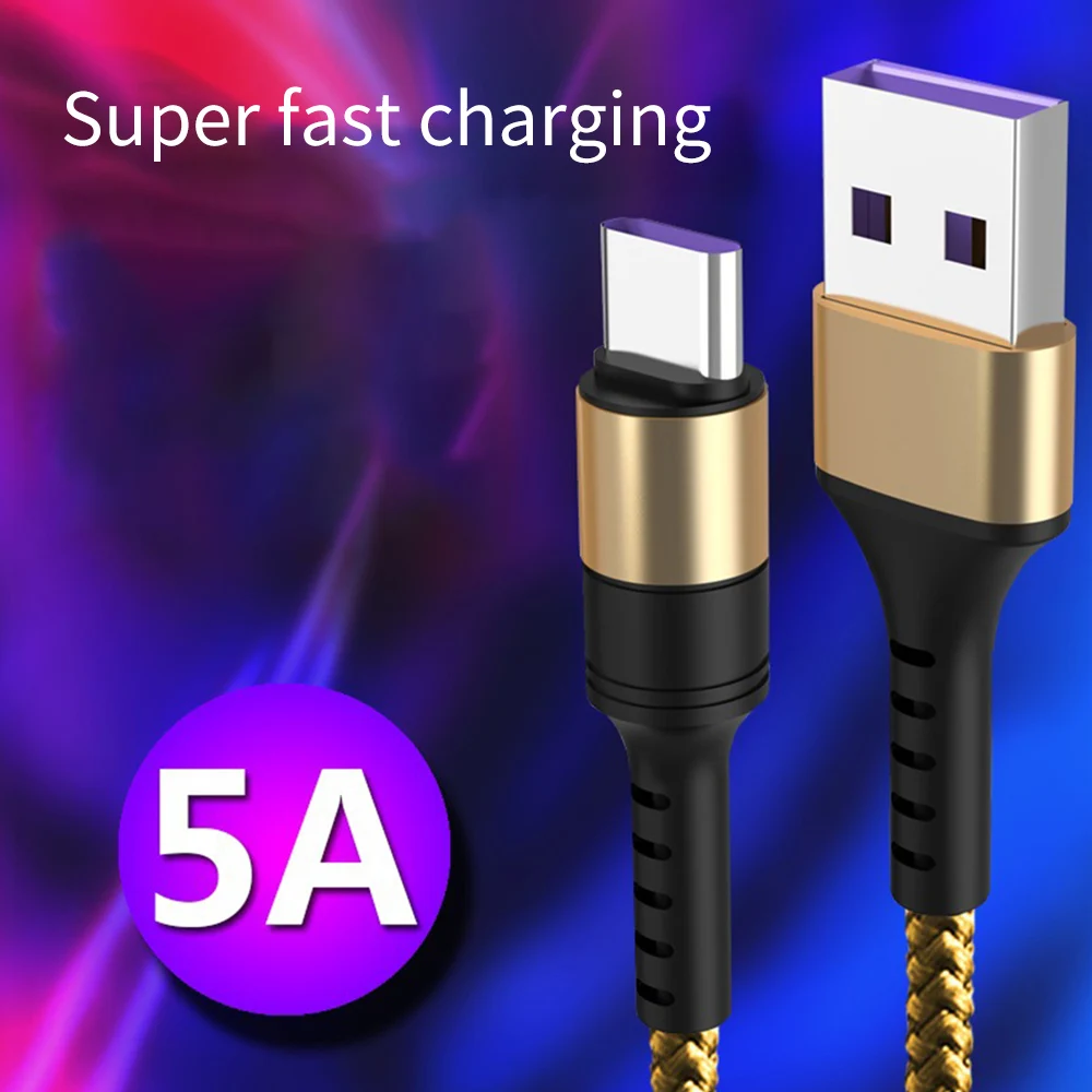 

FLOVEME 5A Type C Cable Fast Charging For Xiaomi USB Cable Quick Charging For iPhone 12 11 Mobile Phone Charger For Huawei