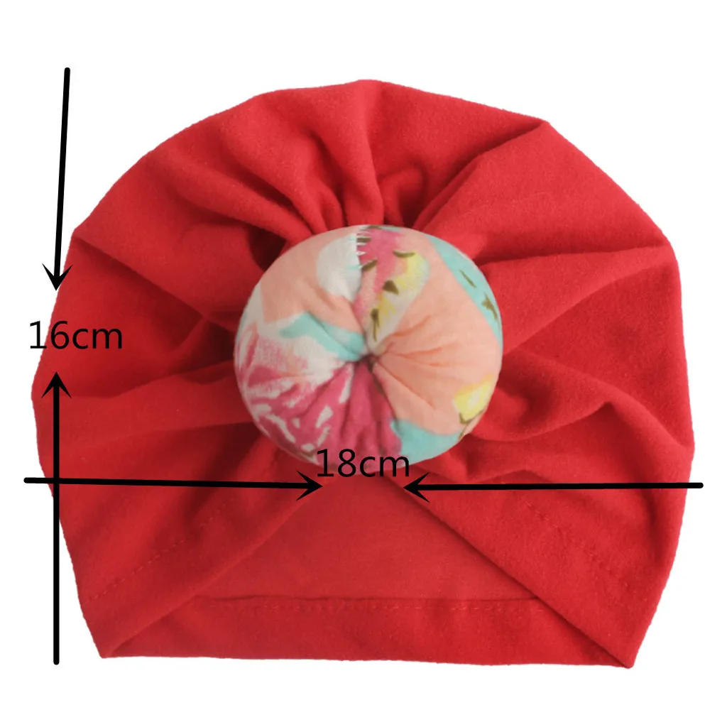 Turban Hats For Newborns Fitted Hat Girls Winter Warm Floral Baby Photography Props Kids шапка для девочки | Детская