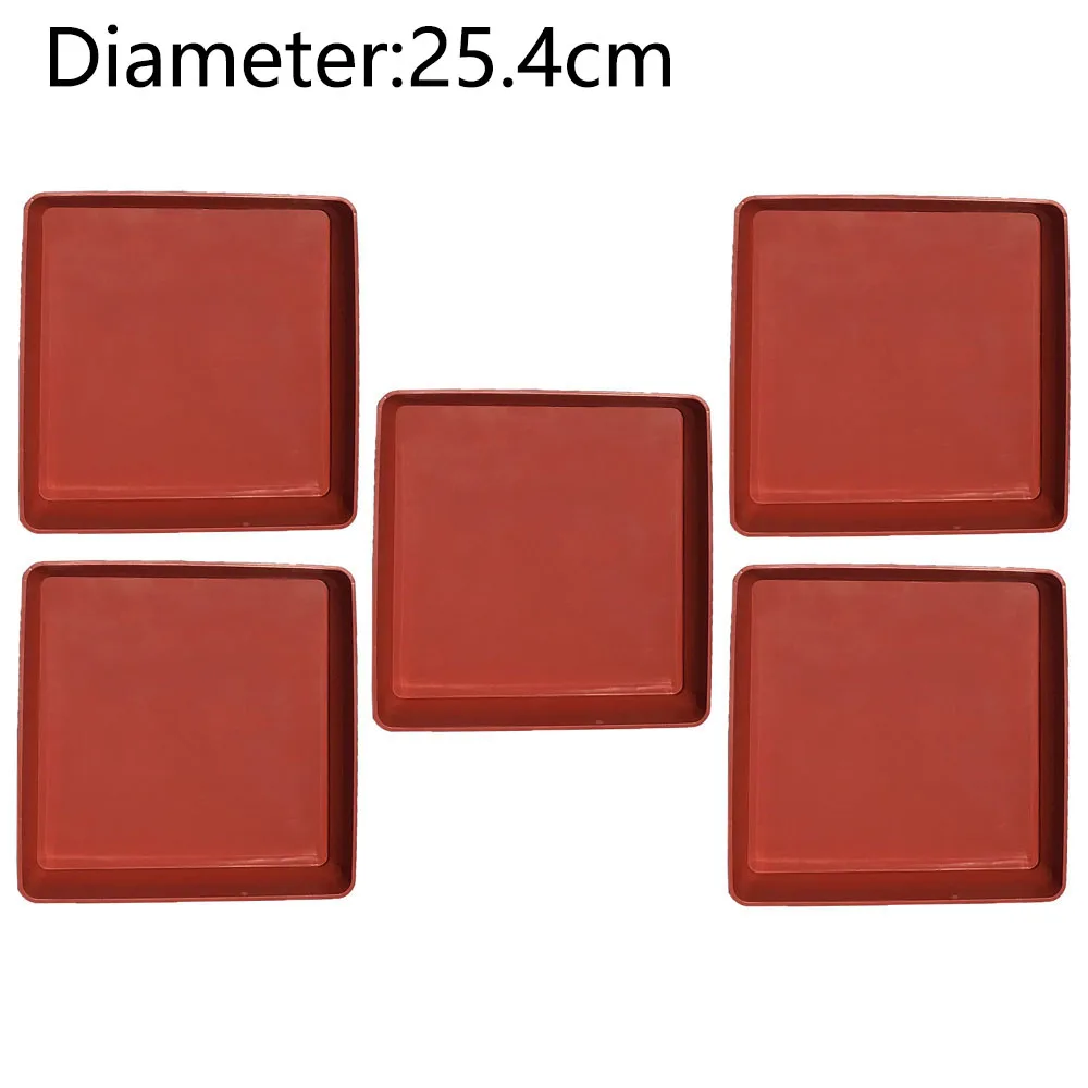 

Planter Flowerpot trays 5PCS Garden Plastic Plant Pot Saucer Square Base