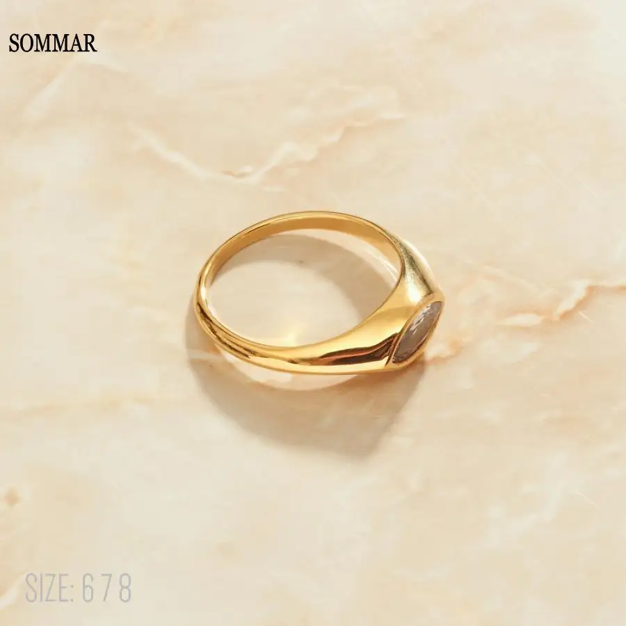 SOMMAR geschenke Gold farbe größe 6 7 8 Göttin Knuckle Ringe Wie das auge Schmuck auf den hals Frauen schmuck
