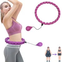 24 sections dropshipping waist trainer smart sport hoops weighted hu abdominal slimming la hop aro fitness hoelahoop yoga circle