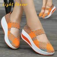 spring and summer womens casual shoes womens woven comfortable breathable flat sandals womens platform shoes womens shoes