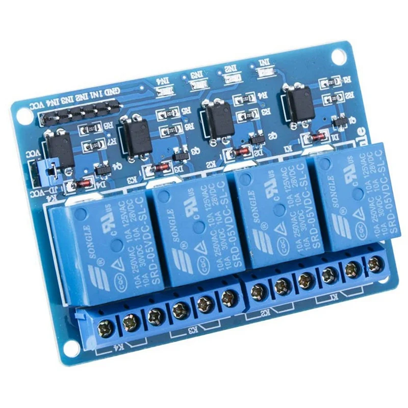 SHGO горячей триггерный релейный модуль 4 канала DC 5V с анод для Arduino UNO R3 Мега 2560
