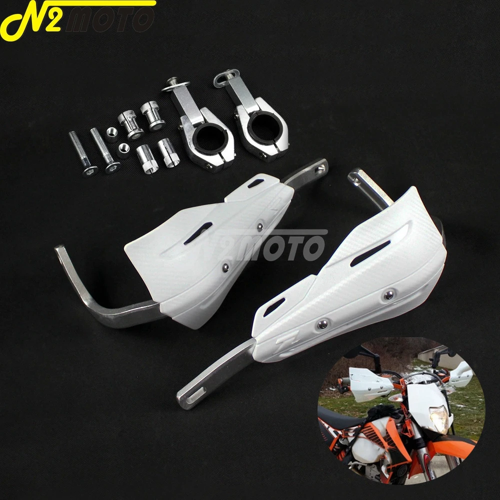 1 1/8 &quot28 мм белый мотоциклы рука кисточки Щит протектор для Honda XR CR CRF 250 350 400 600 650