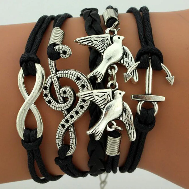 Дизайнерские креативные браслеты Chrams с шармами Восемь символов лучший друг