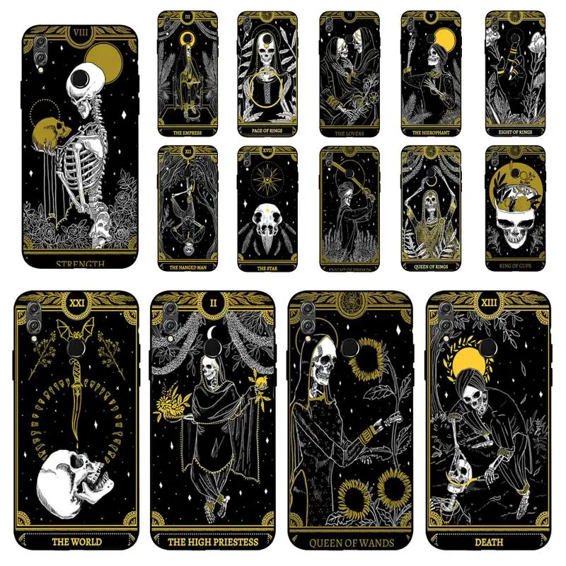 

Yinuoda Death Tarot Phone Case for Huawei Honor 10 i 8X C 5A 20 9 10 30 lite pro Voew 10 20 V30