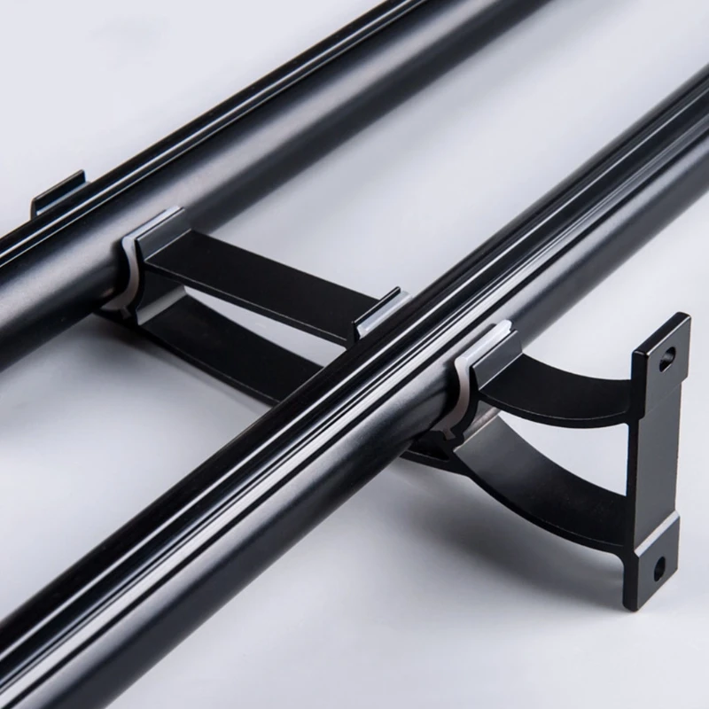 Double Curtain Rod Brackets Window Hardware Holder Home Decor Side Top Mounted Easy to Install 1pc | Обустройство дома