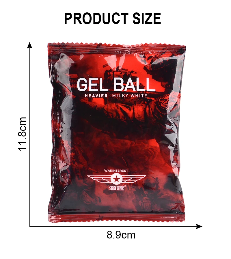 

10000Pcs 7-8mm Growing Milky Gel Balls Bullet for Water Gun Toys Blaster Pearl Soft Crystal Heavier Polymer Hydrogel Beads