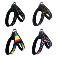 no pull reflective pet dog vest harness collar small medium large dog printed harnesses puppy outdoor travel training walking