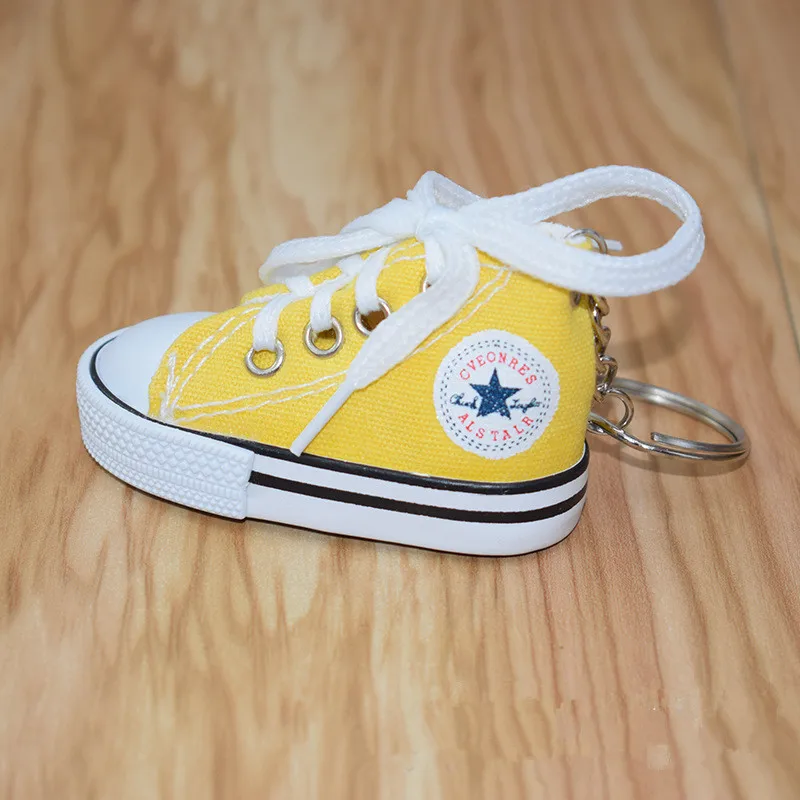 2020 Мини силиконовая парусиновая обувь брелок для ключей женщин и мужчин модная