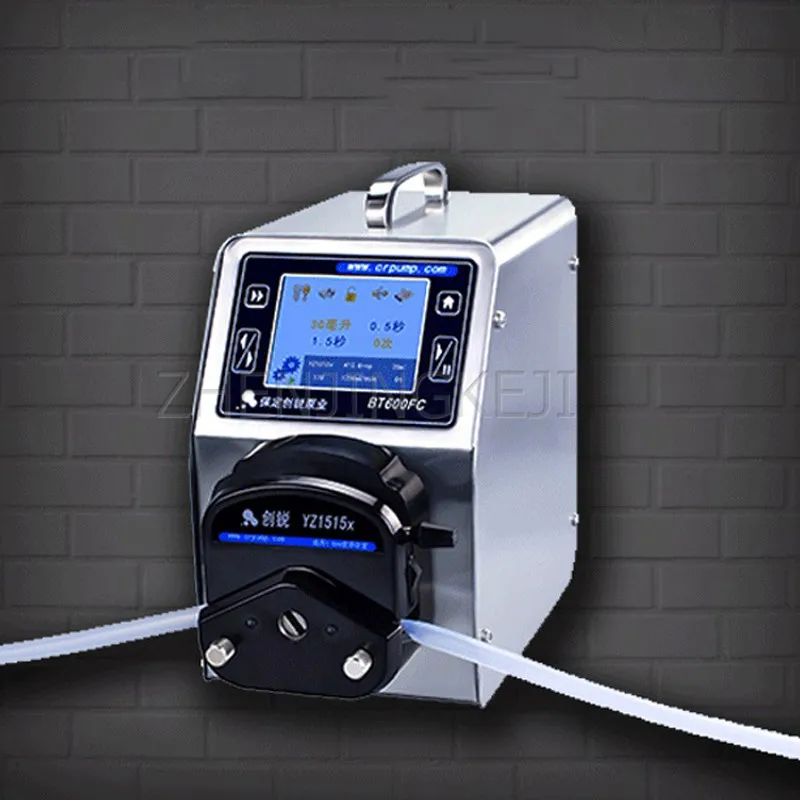 

Intelligent Distribution Type Peristaltic Pump Stainless Steel Case Fruit Juice Filling Metering Pumps Fluid Transmission Tools