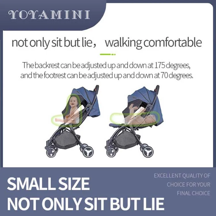 Легкая складывающаяся детская коляска с зонтиком переносная 16 Бесплатная