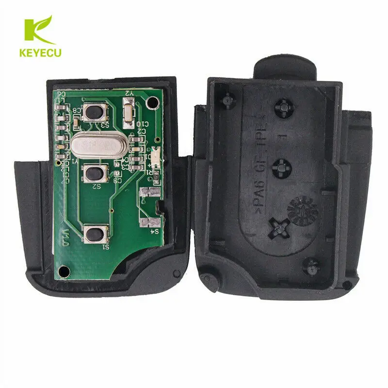 Запасной дистанционный ключ KEYECU с 3 кнопками 433 92 МГц процессором ID48 4D0837231A/4D0837231N