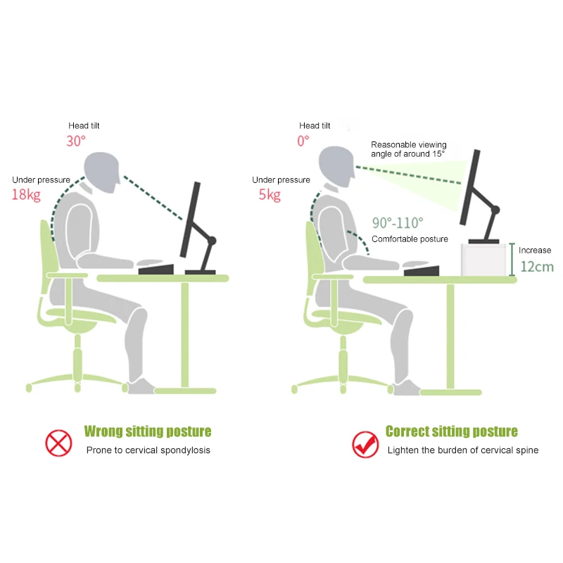 Подставка для ЖК монитора держатель с офисным ящиком ящик хранения органайзер