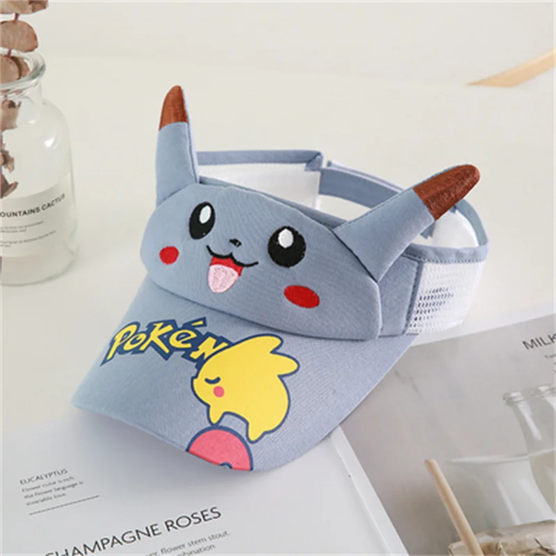 

Children's Cartoon Pikachu Hat Anime Figures Pokemon Printing Sun Hat Male and Female Baby Outdoor Children's Birthday Gifts.8z
