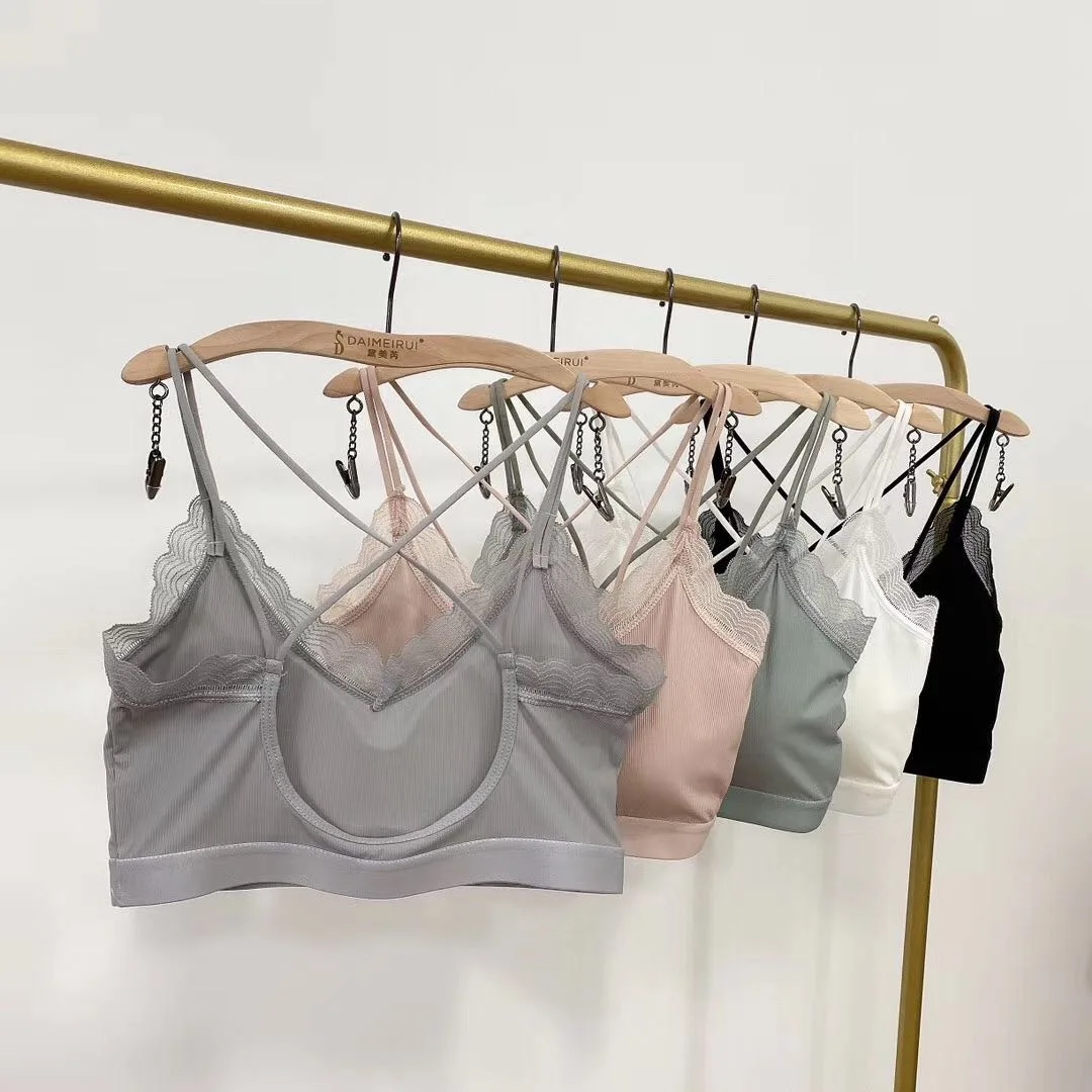 

Sexy Crop Tops Bra Top Bandeau Tobe Top Bodysuit Basic Women Tank Female Streetwear Sleeveless Seamless Sports Bra Crop Camis