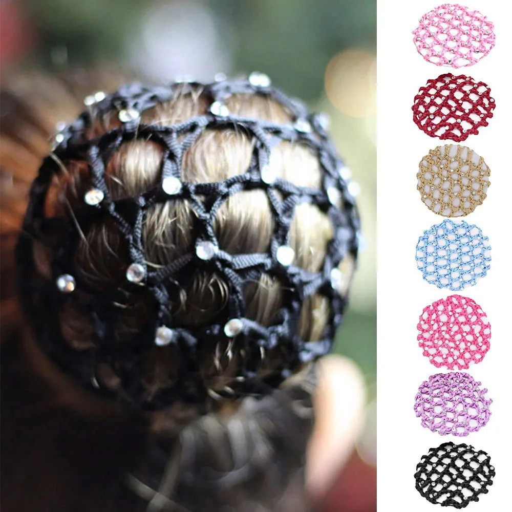 Красивый женский головной убор из булочек сетка для волос Балет Танцы Фигурное