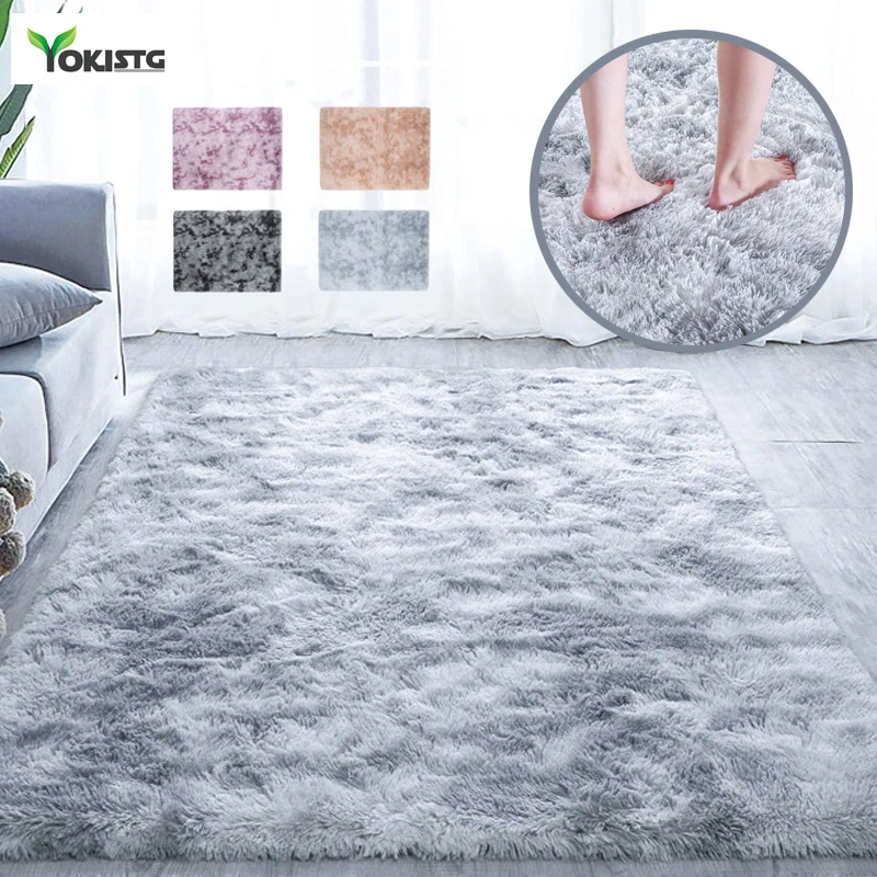 

Soft Solid Carpets Mat for Living Room Rug Bedroom Decor Mat Floor Area Rugs Home Fluffy Thick Mat Super Soft Velvet Mats