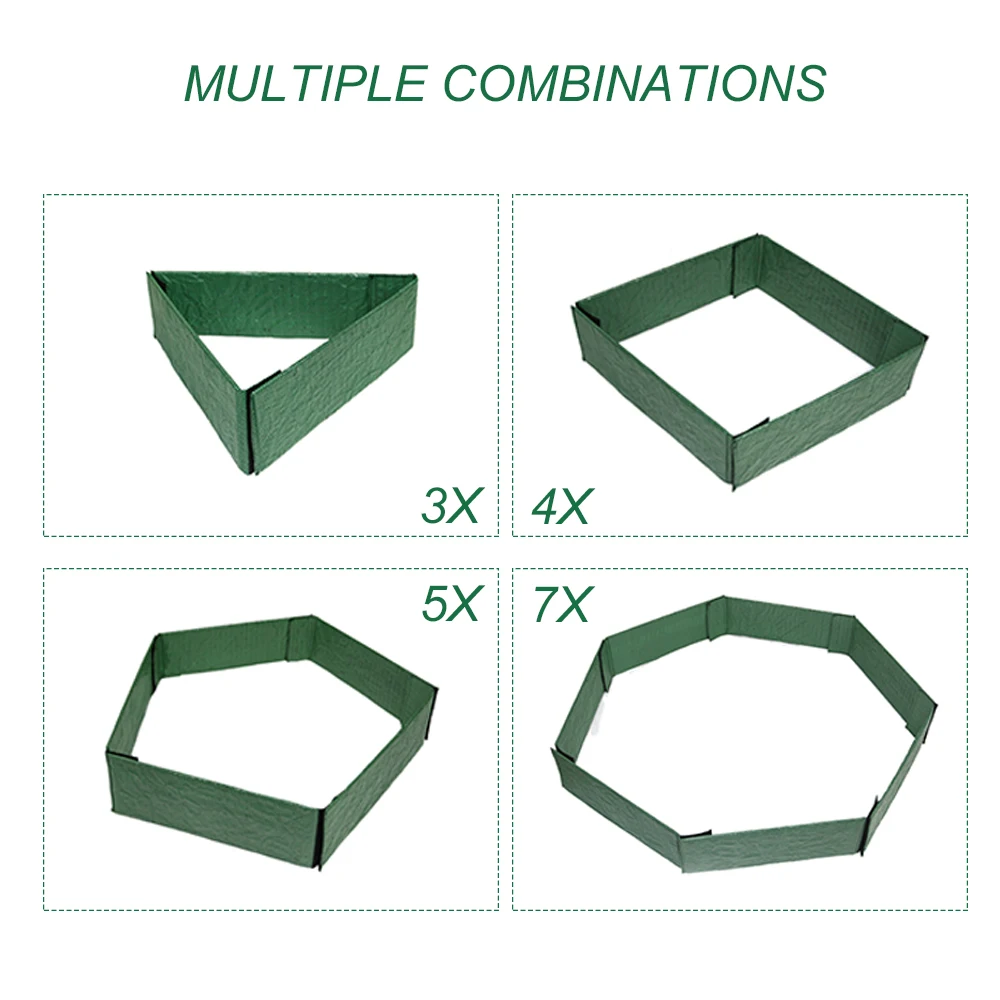 

DIY Assemble Garden Planting Fence DIY Vegetable Garden Fence Changeable Planting Frame Family Gardening Planting Flower Bed